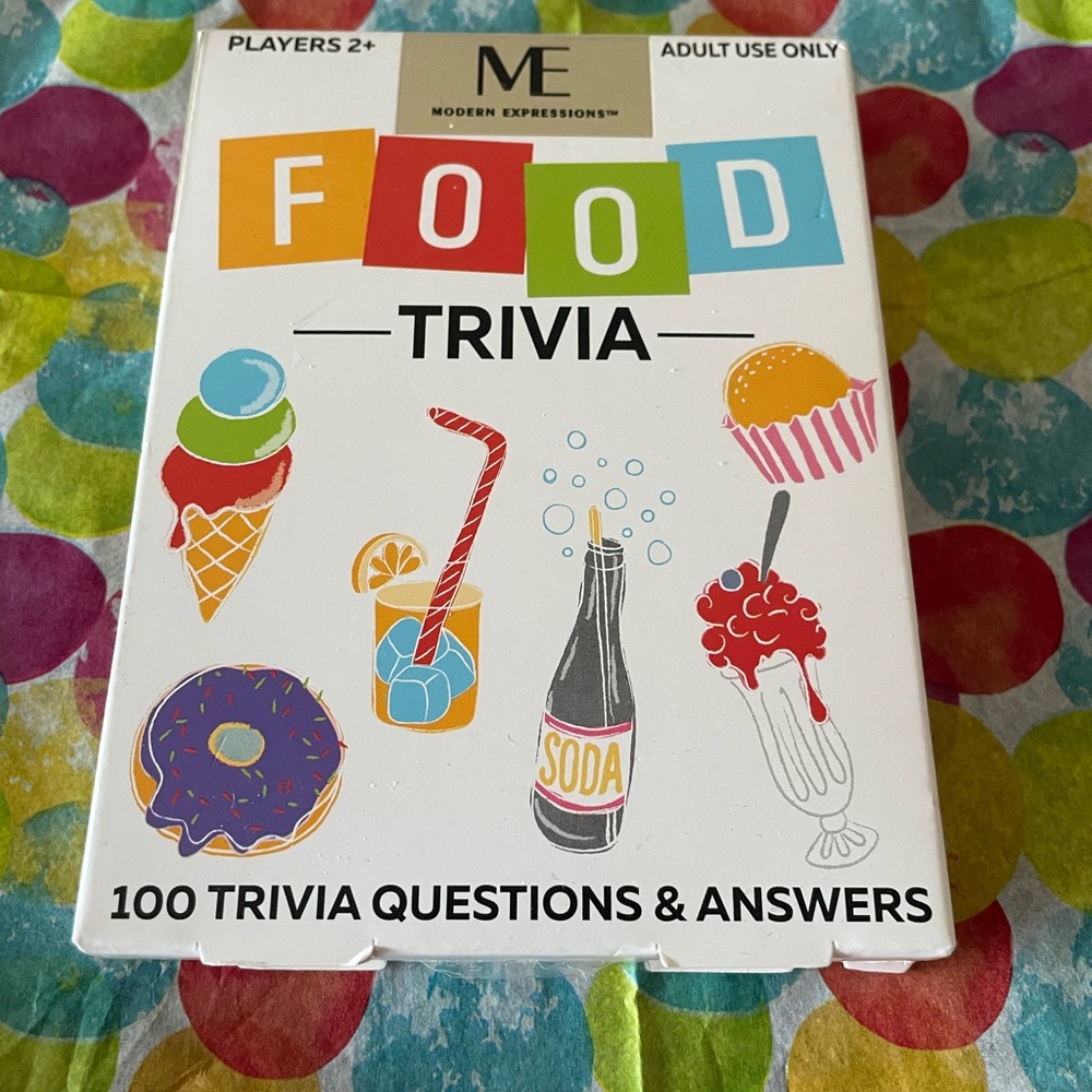 Food Trivia Game Modern Expressions NEW